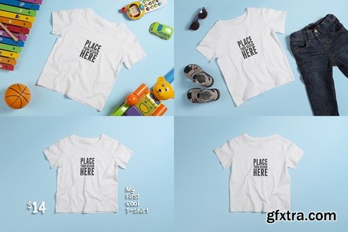 Crew Neck T-shirt Mock-up Kids Version