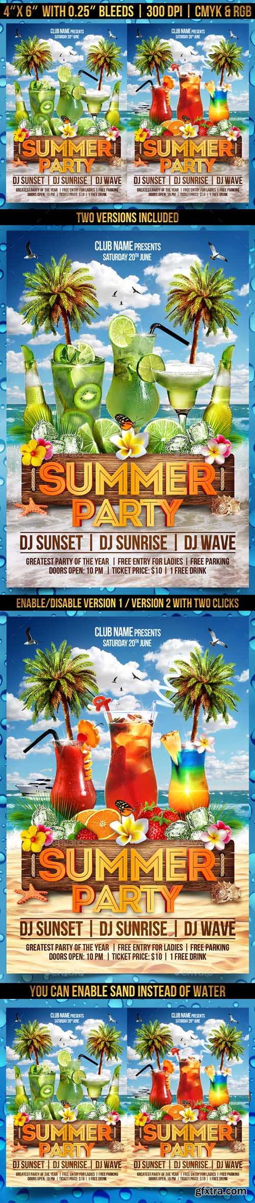 GR - Summer Party Flyer Template 19740290