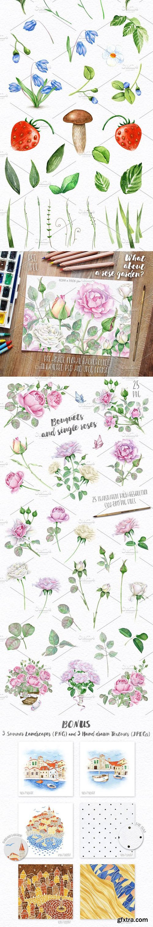 CM - Floral set. Over 115 PNG 770282