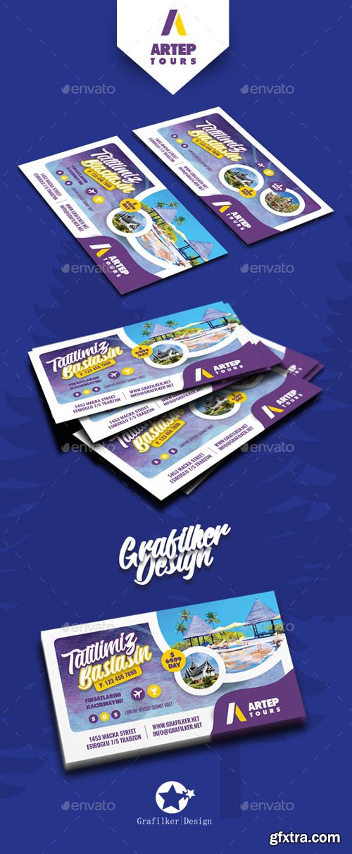 GR - Travel Tour Business Card Templates 19734702