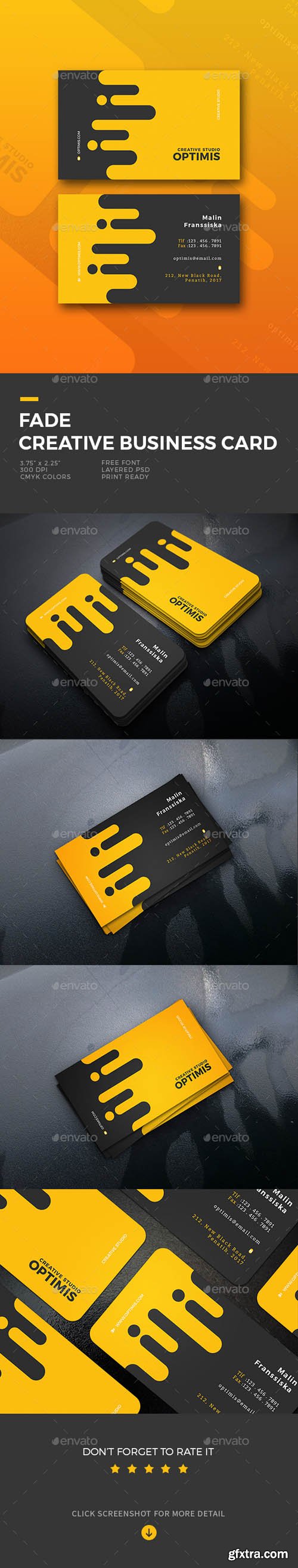 GR - Fade Creative Business Card 19634383