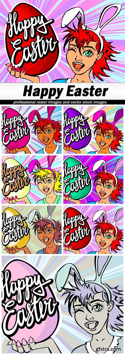 Happy Easter - 7 EPS