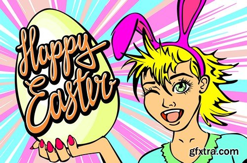 Happy Easter - 7 EPS