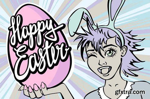 Happy Easter - 7 EPS