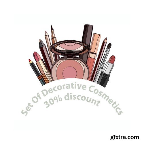 Decorative cosmetics set - 5 EPS