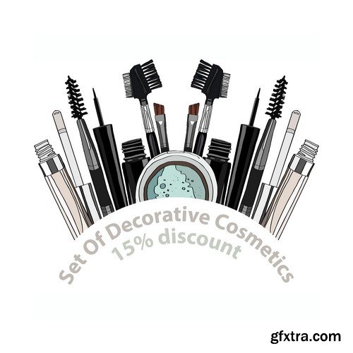 Decorative cosmetics set - 5 EPS