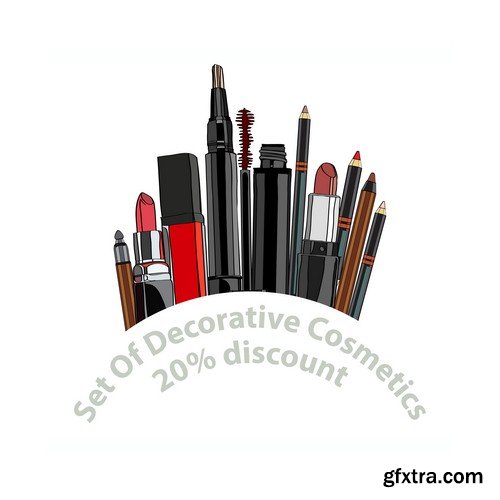 Decorative cosmetics set - 5 EPS