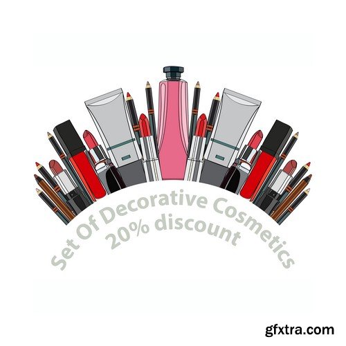 Decorative cosmetics set - 5 EPS