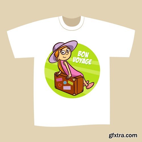 T-shirt print design - 8 EPS