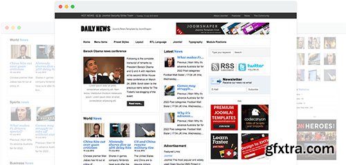 JoomShaper - News v1.0 - Joomla News Template