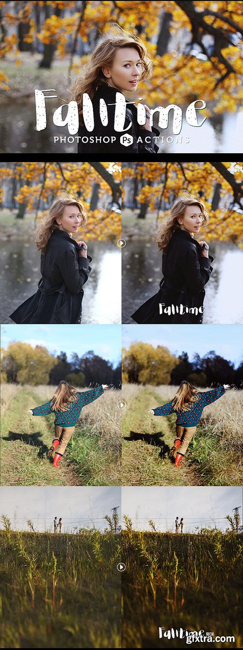 Falltime Lite - 3 Photoshop Actions