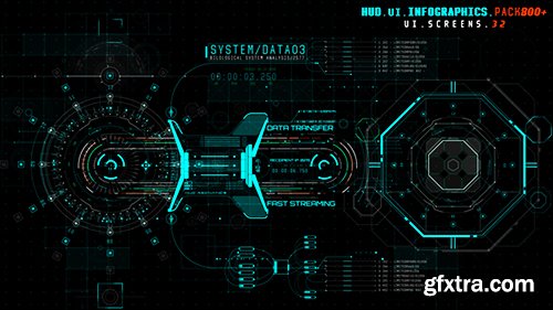 Videohive HUD UI Infographics Pack 800+ 19616723