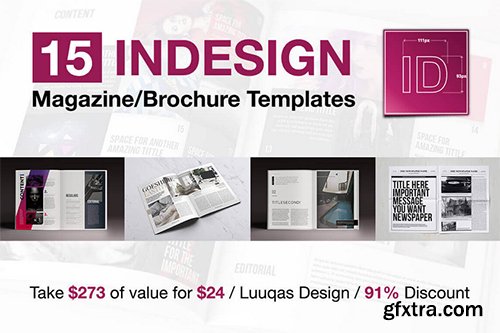 15 InDesign Magazine & Brochure Templates