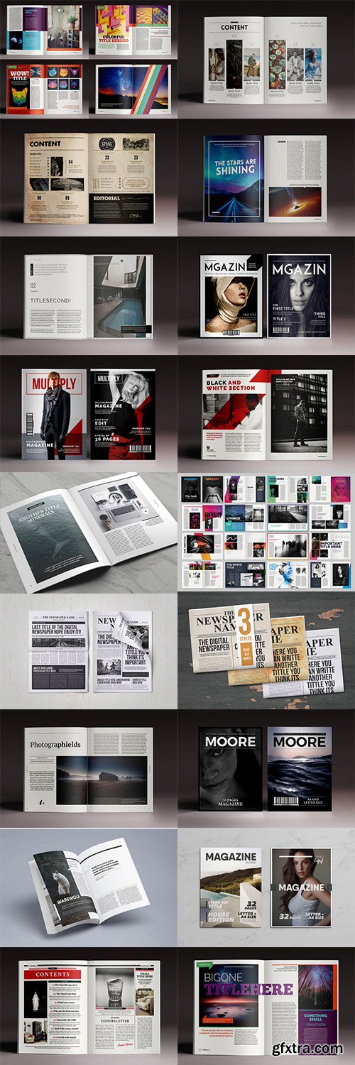 15 InDesign Magazine & Brochure Templates