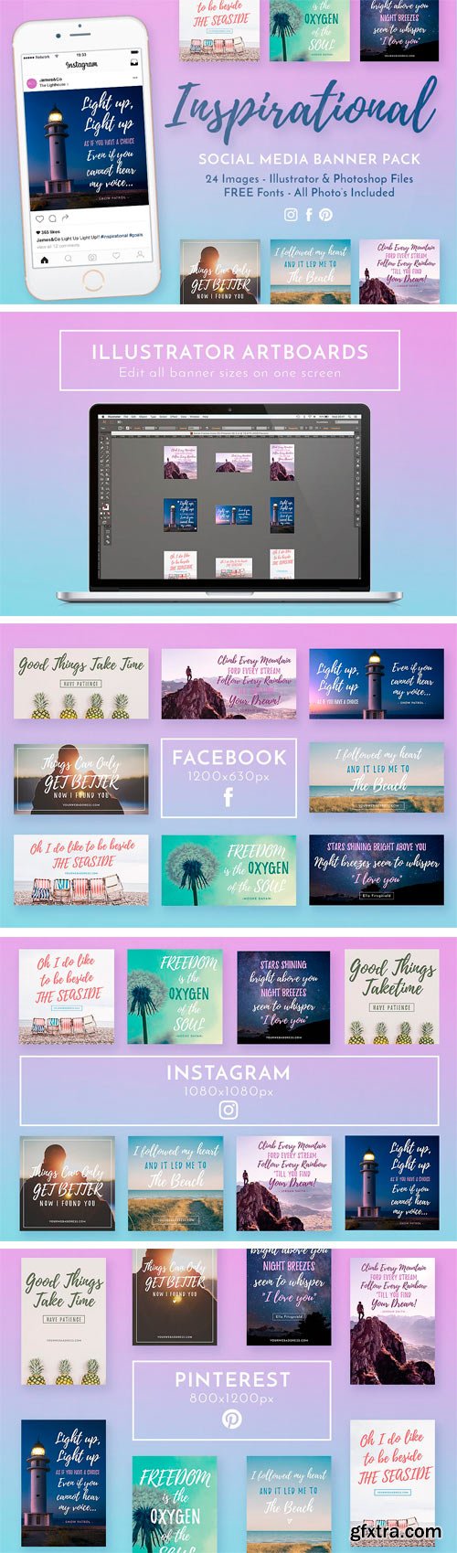 CM 1359517 - Inspirational Social Media Banners