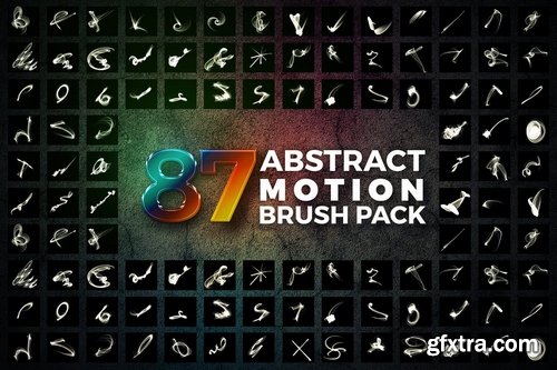 87 Abstract Motion Brush Pack