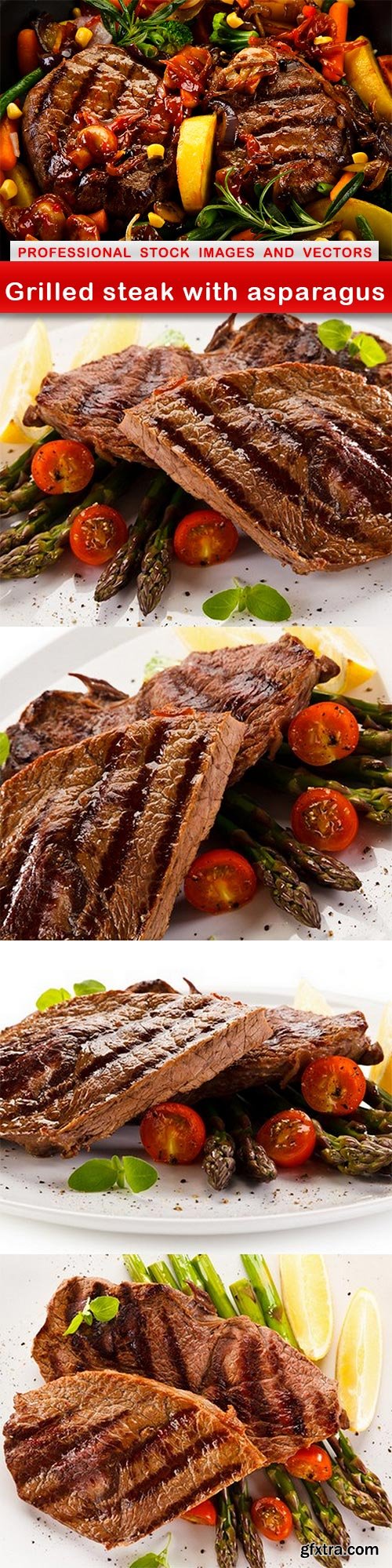 Grilled steak with asparagus - 5 UHQ JPEG