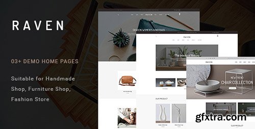 ThemeForest - Raven v1.0 - Handmade and Furniture Shop PSD Template - 19585625