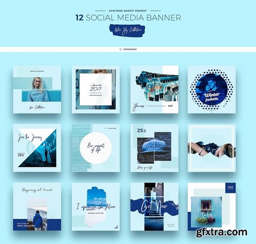 Blue Sky Social Media Designs