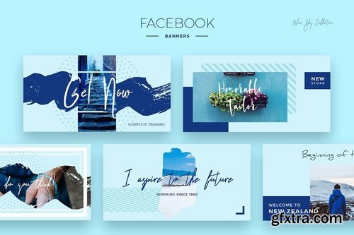 Blue Sky Social Media Designs