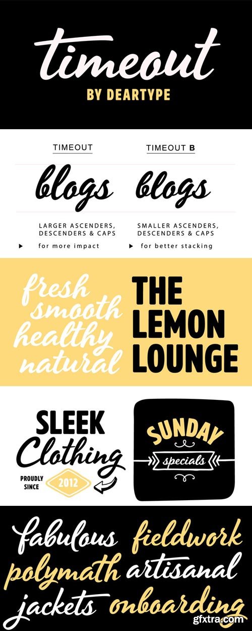 Timeout Font Family $80