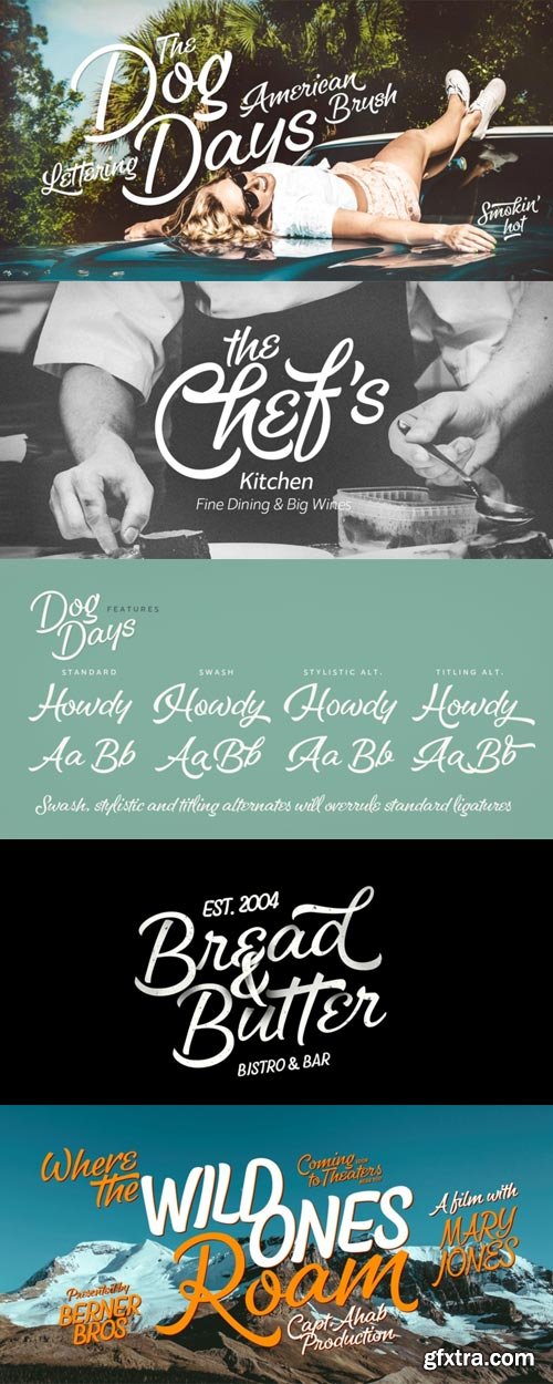 Dog Days Font Family $69