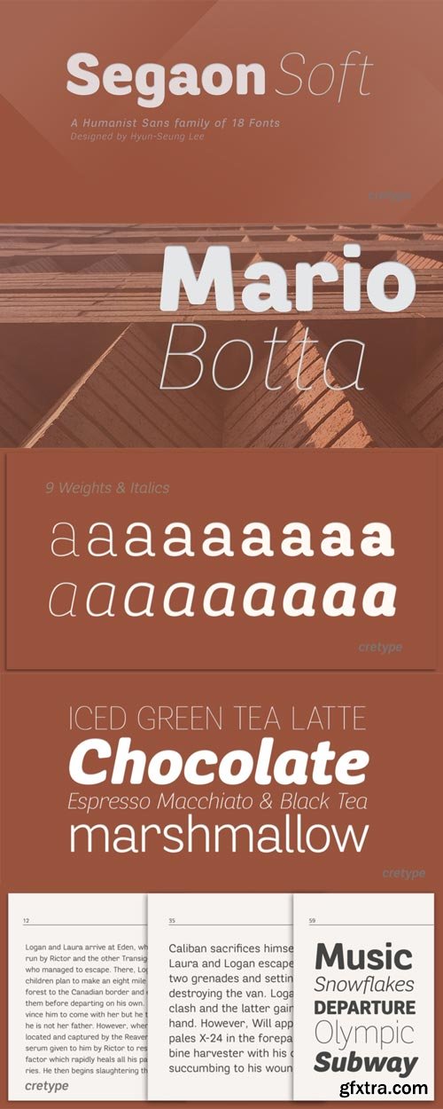 Segaon Soft Font Family $140