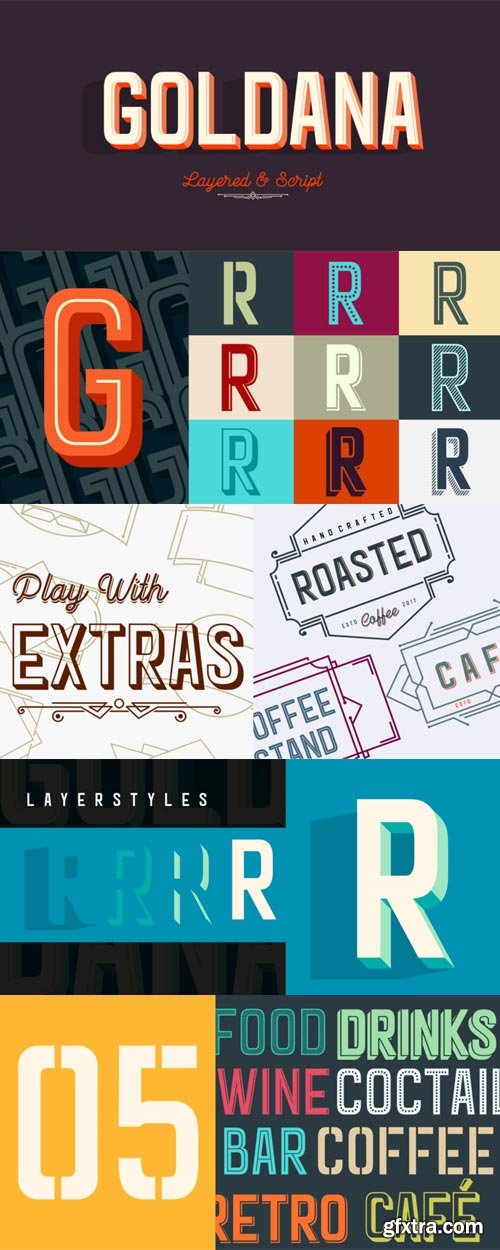 Goldana Font Family $80