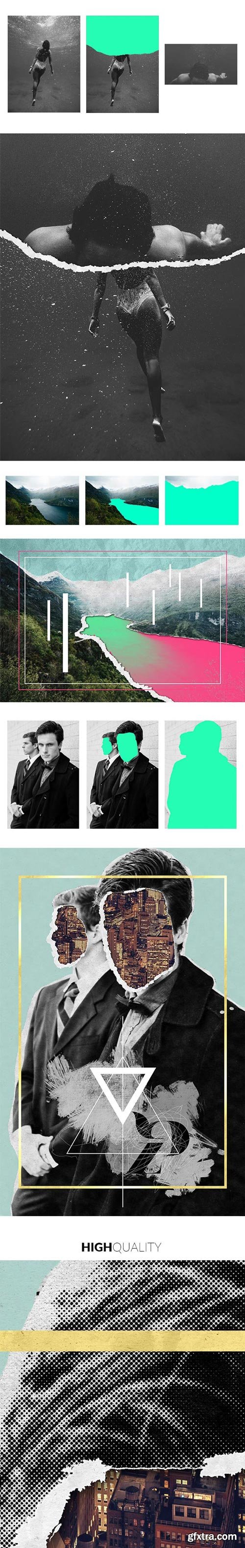 GraphicRiver - Collage Art Photoshop Action - 19689264