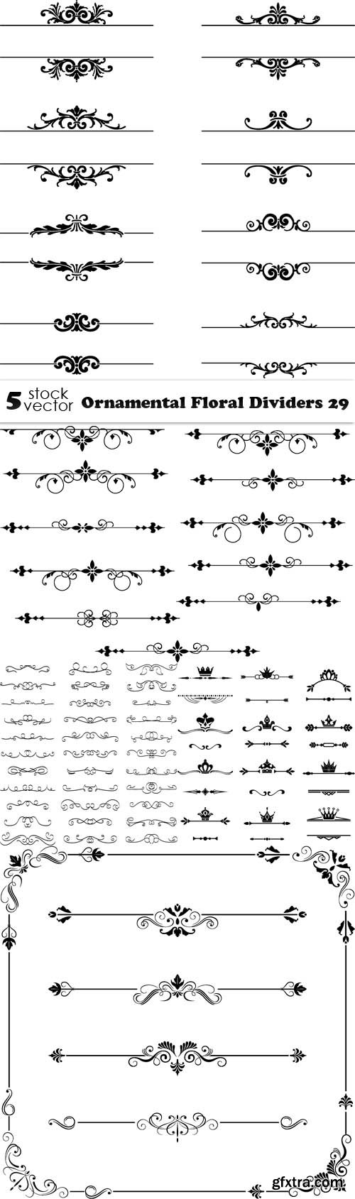 Vectors - Ornamental Floral Dividers 29