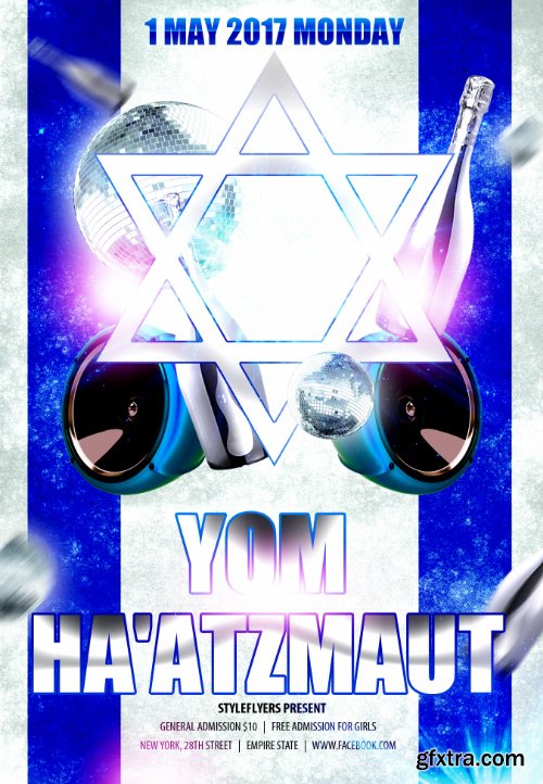 Yom Ha’atzmaut PSD Flyer Template