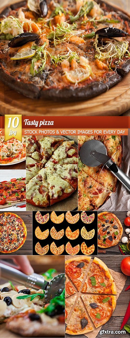 Tasty pizza, 10 x UHQ JPEG