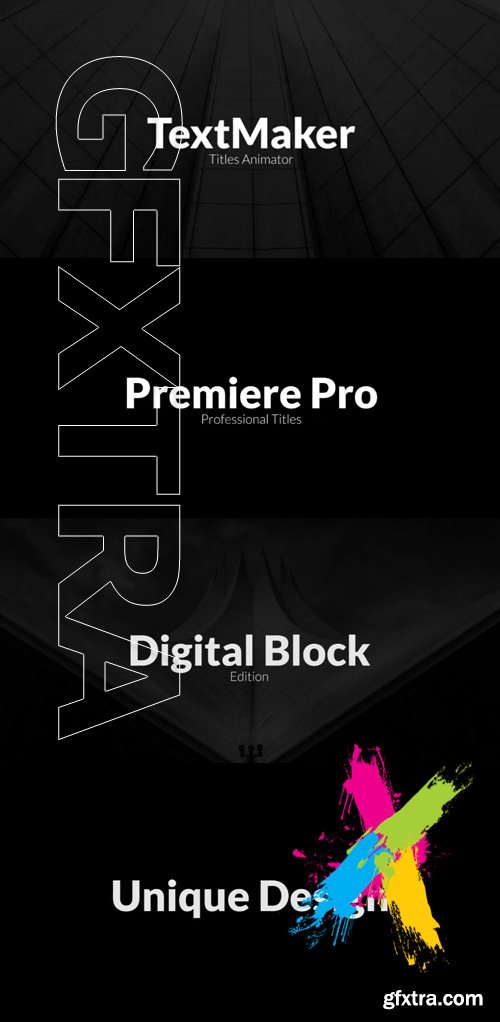 Titles Animator - Digital Block Edition - Premiere Pro Templates