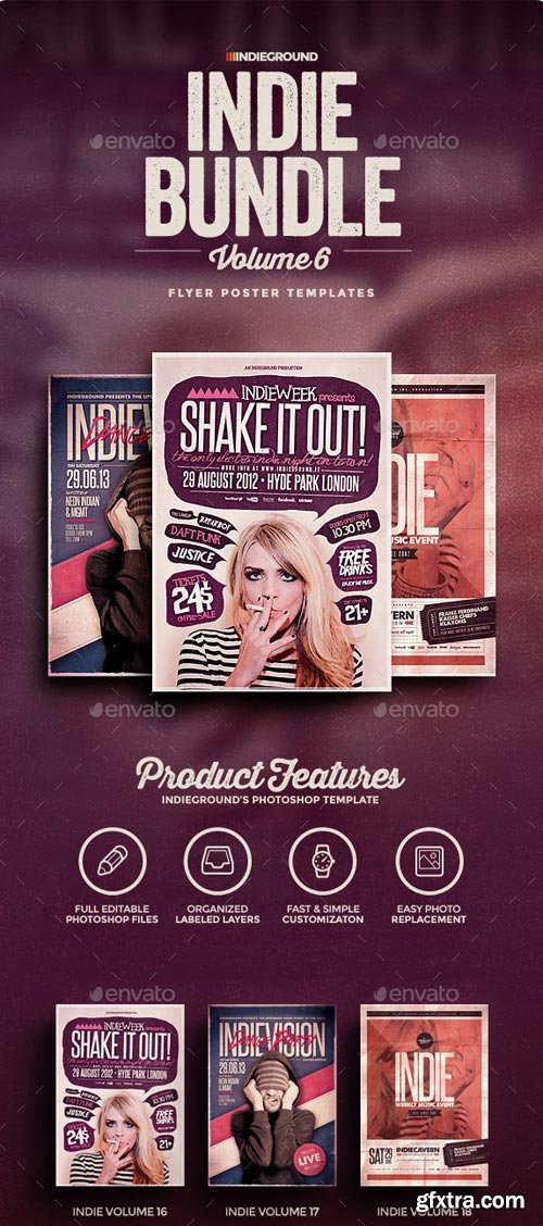 GraphicRiver - Indie Flyer/Poster Bundle Vol. 16-18 - 6047190