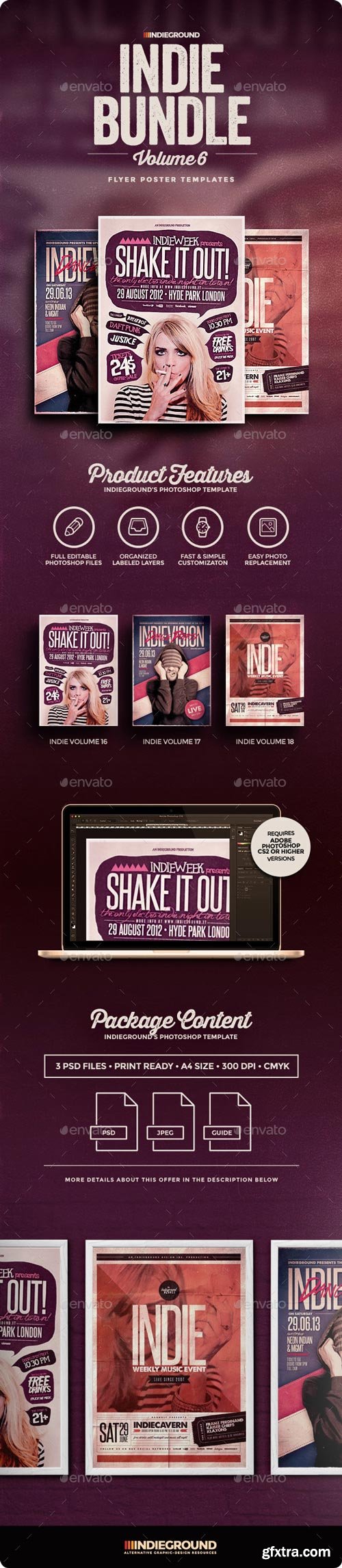 GraphicRiver - Indie Flyer/Poster Bundle Vol. 16-18 - 6047190