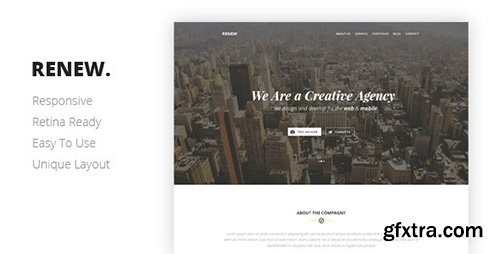 ThemeForest - RENEW v1.0 - Creative One Page Template - 7901870