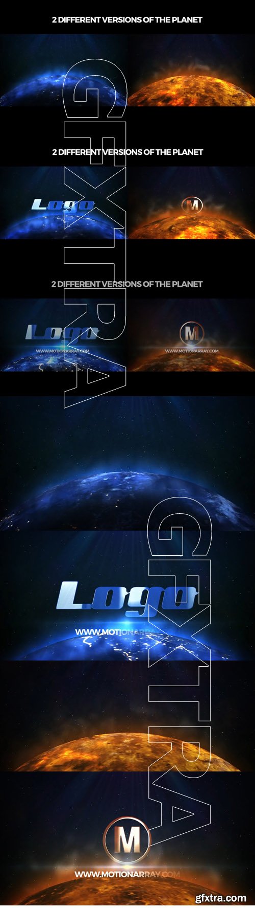 Space Planet Logo - After Effects