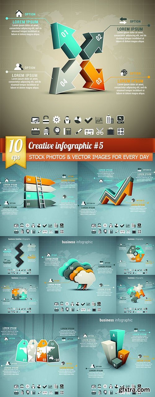 Creative infographic #5, 10 x EPS