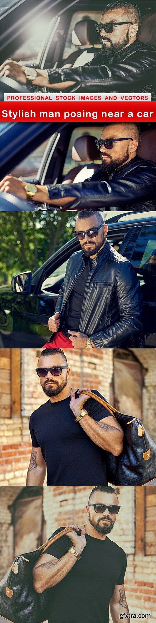 Stylish man posing near a car - 5 UHQ JPEG