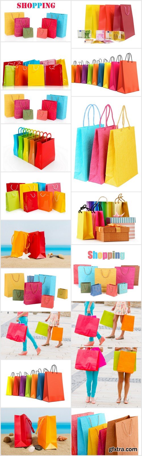 3d render of colorful shopping bags 18X JPEG