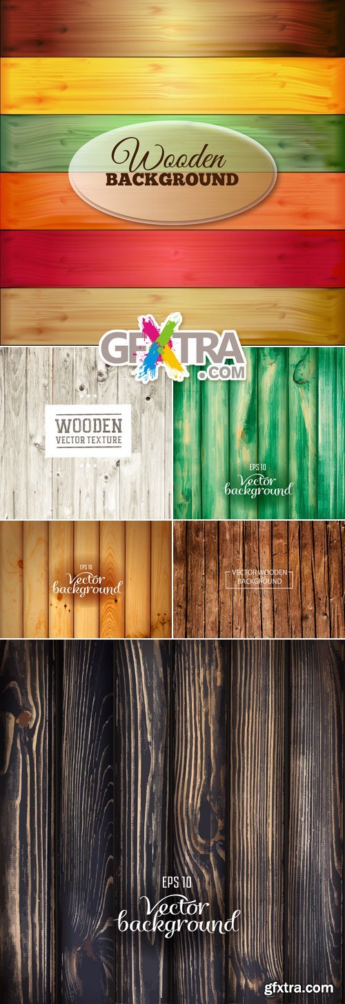 Wooden Textures Vector 3