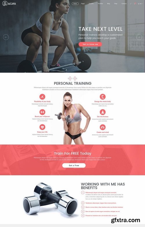 Aasana Yoga Fitness Gym Dance Health PSD