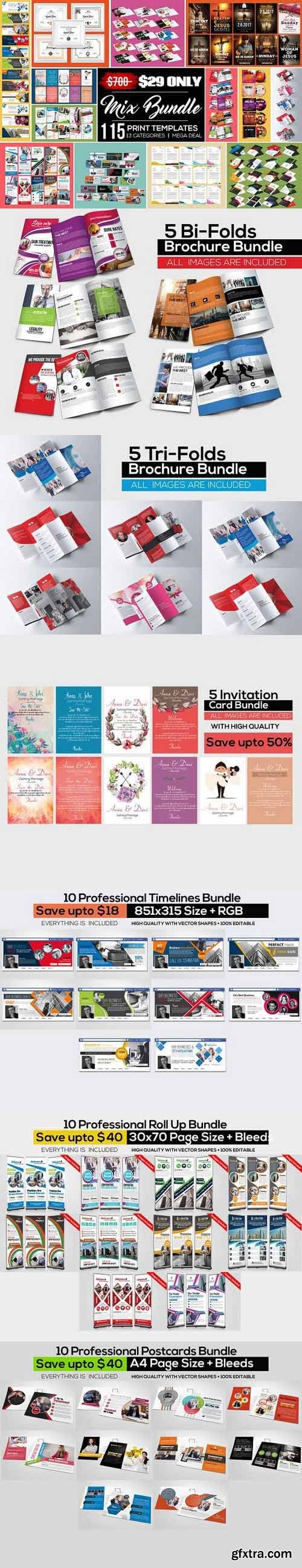 CM - 115 Print Templates Big Bundle 788465