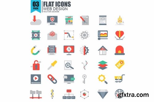 250 Flat Icons