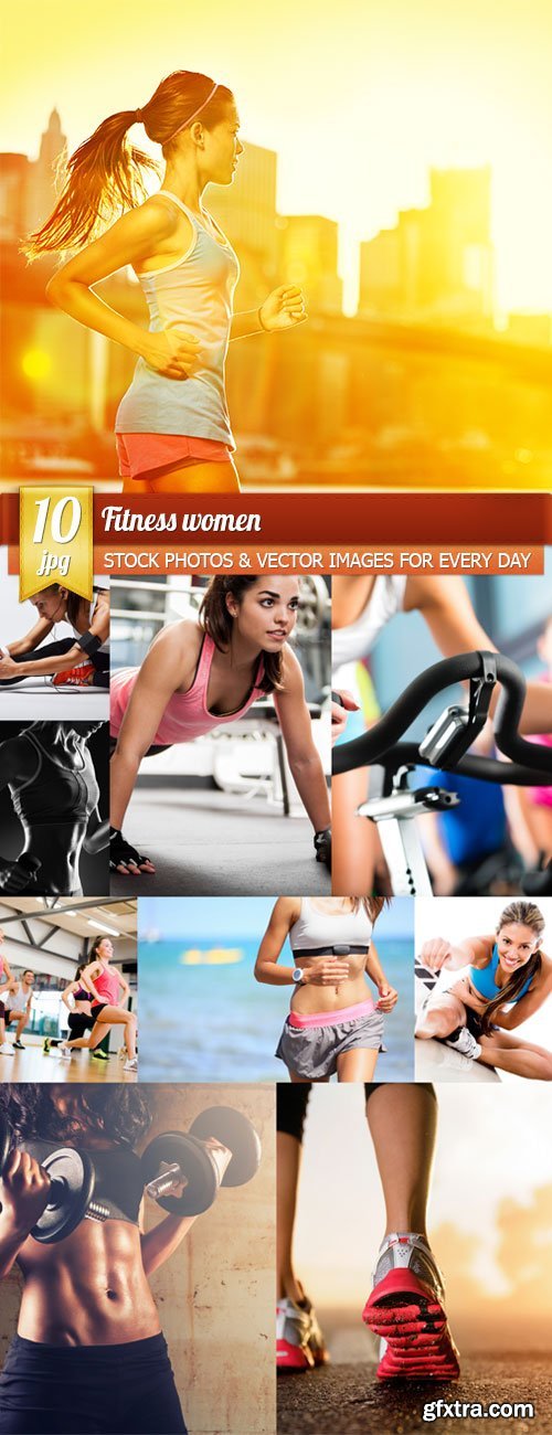 Fitness women, 10 x UHQ JPEG