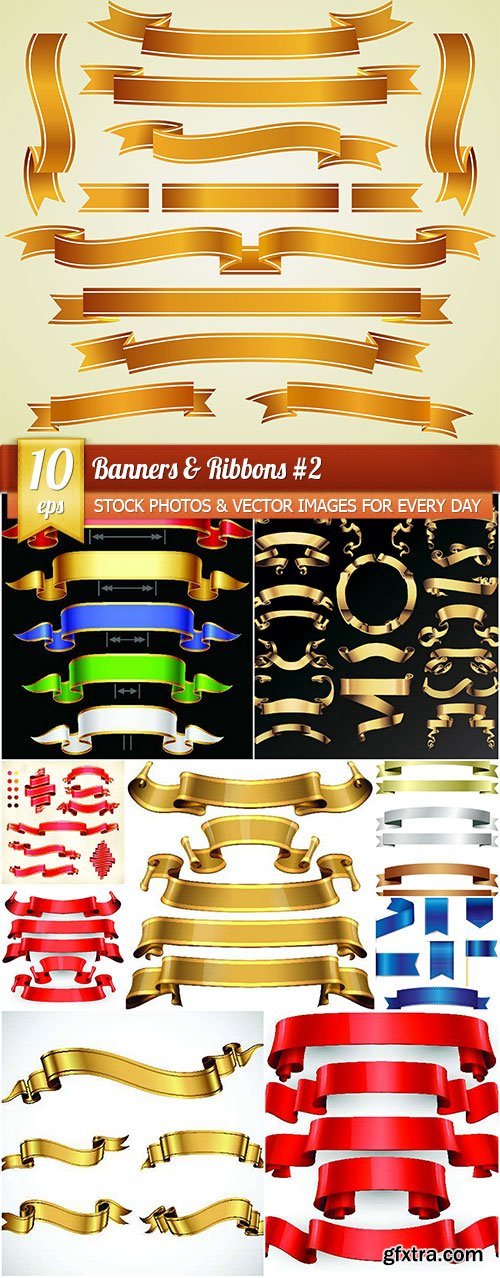 Banners & Ribbons #2, 10 x EPS