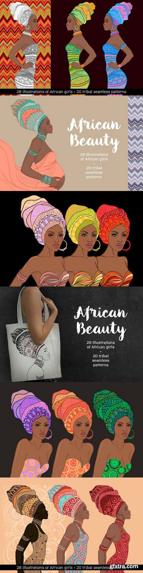 CM - African Beauty Vector Set 1363396