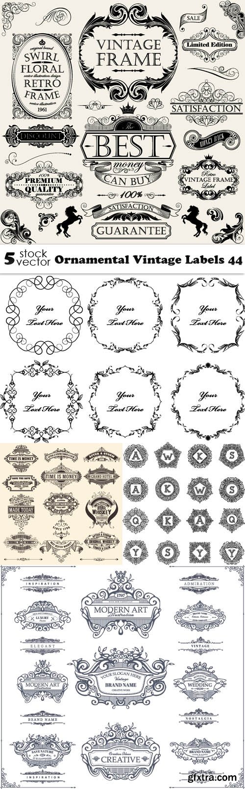 Vectors - Ornamental Vintage Labels 44