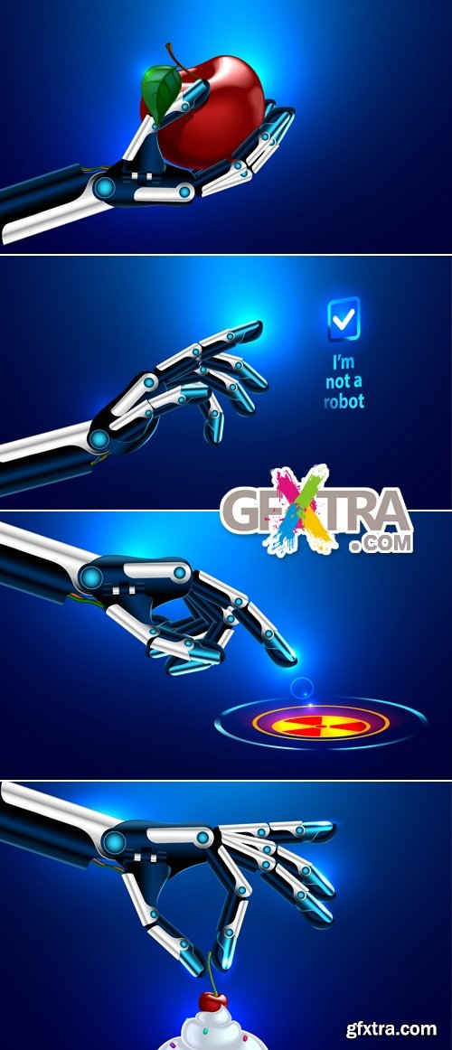 Robot Hand Vector