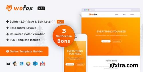 ThemeForest - Wofox v1.0 - Responsive Email Template + Online Builder - 14288058